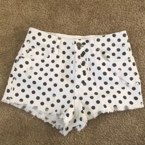 Carmar denim polka dot shorts, size 26